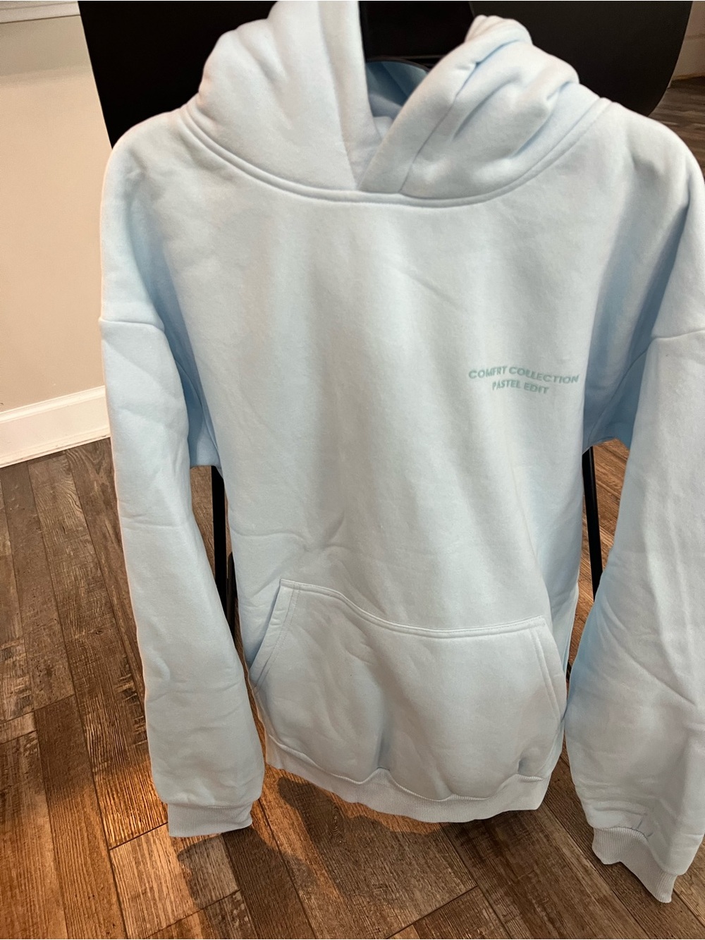 Pastel Blue Cozy Hoodie Sweatshirt - Comfort Collection